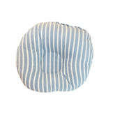 Blue Stripes Round Pillow